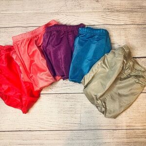 Cozee Corner Jewels Nylon Briefs 5-Pack Size 14 Vintage Style High-Waist Panties